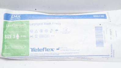 Teleflex ALAA030SU LMA Unique Laryngeal Mask Airway Size 3 30-50kg (x)